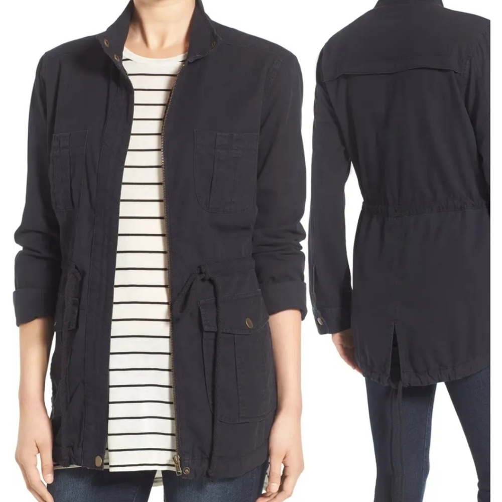 BP. Cargo Anorak Jacket - Navy Blue, Small